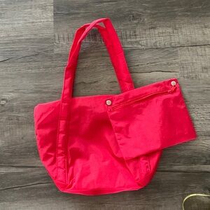 BAGGU Bright Pink Tote Bag